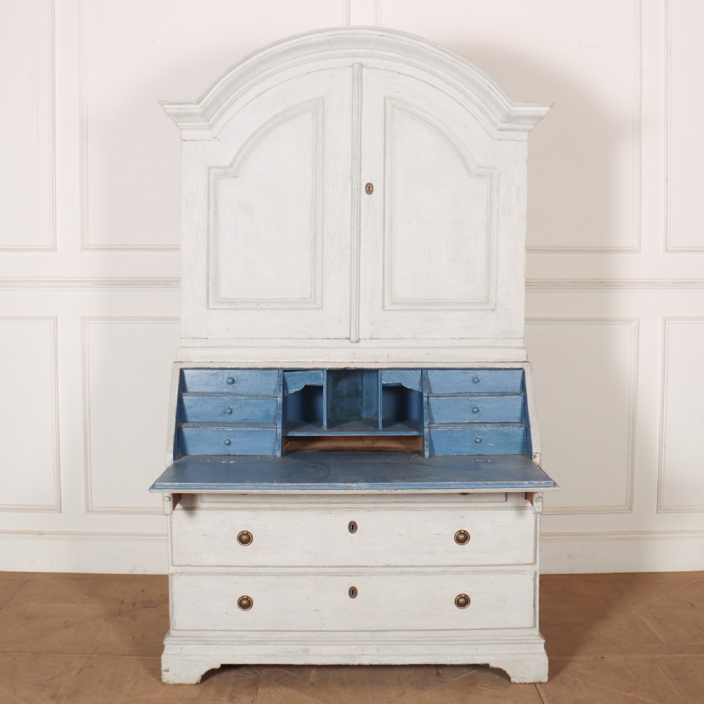 Swedish Painted Bureau Bookcase View V