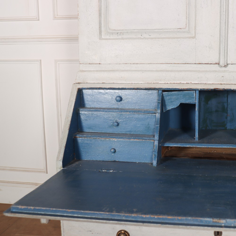 Swedish Painted Bureau Bookcase View VII