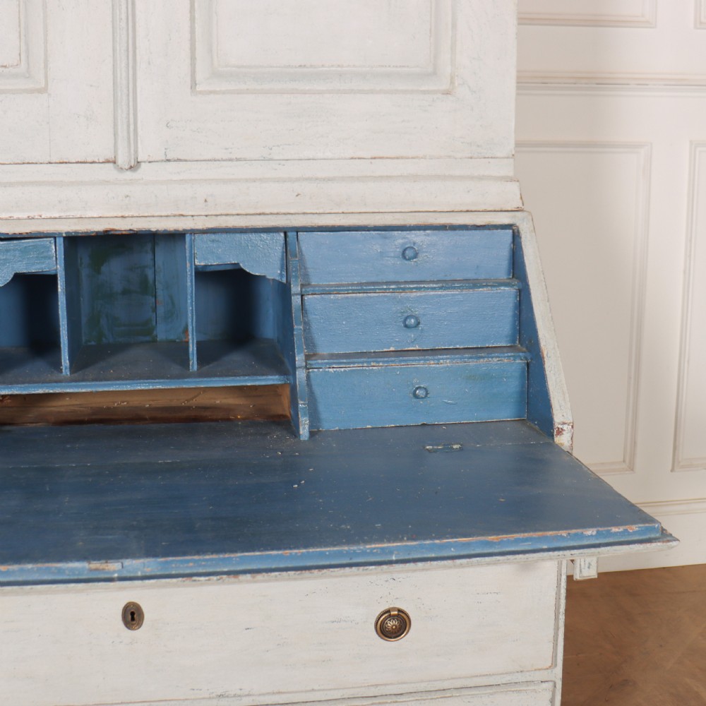 Swedish Painted Bureau Bookcase View VIII