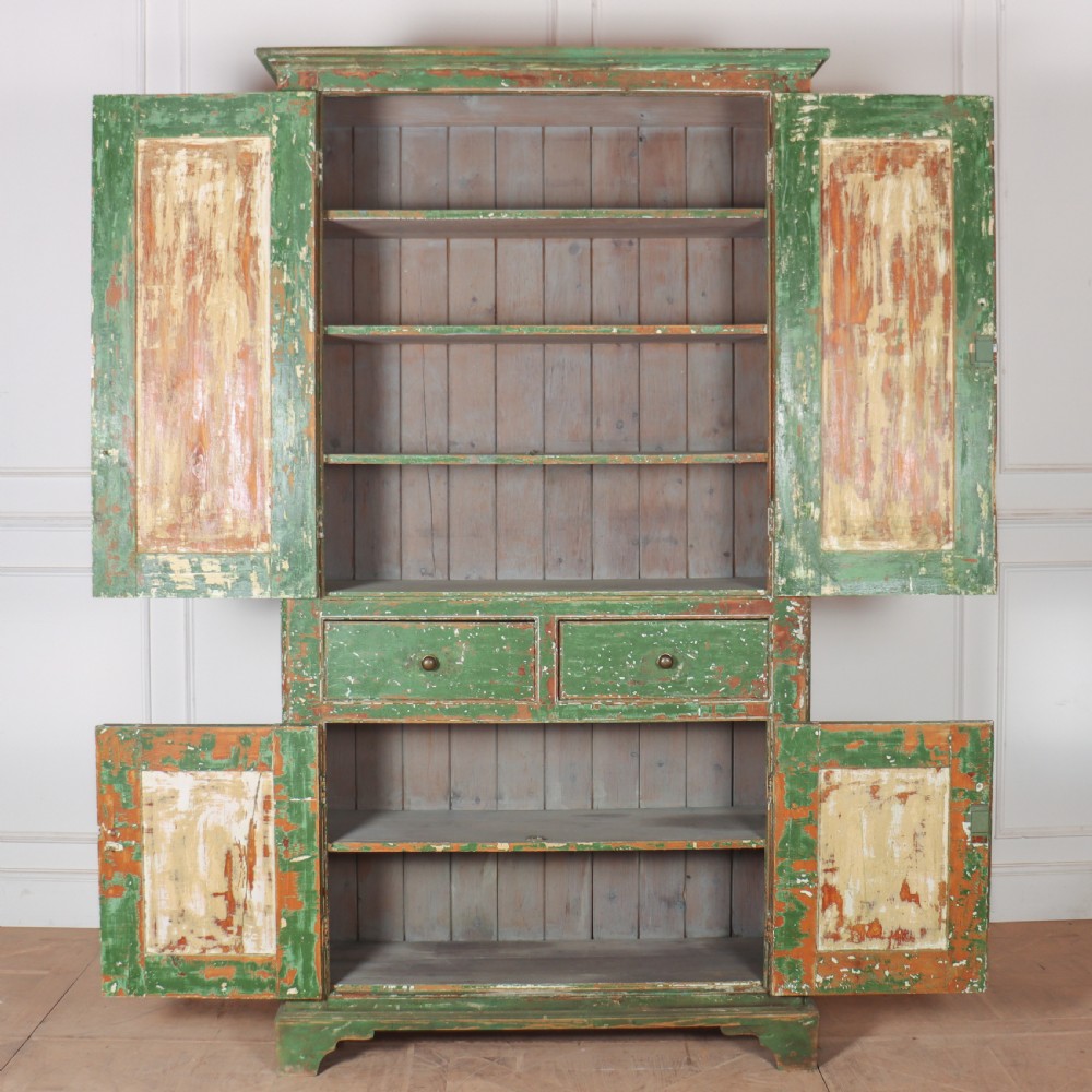 English Original Painted Cupboard View IV