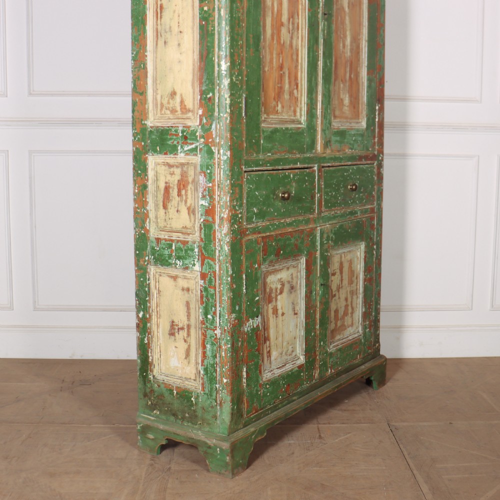 English Original Painted Cupboard View VIII