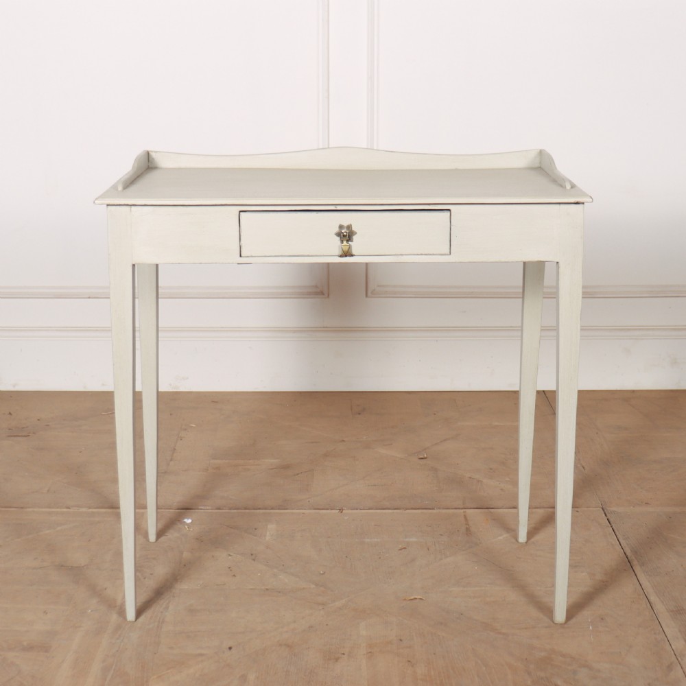 English Painted Lamp Table