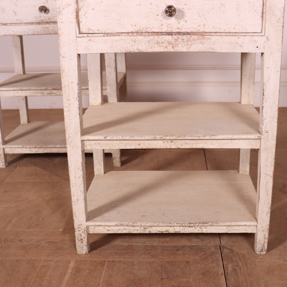 Pair of English Bedside Tables View IV