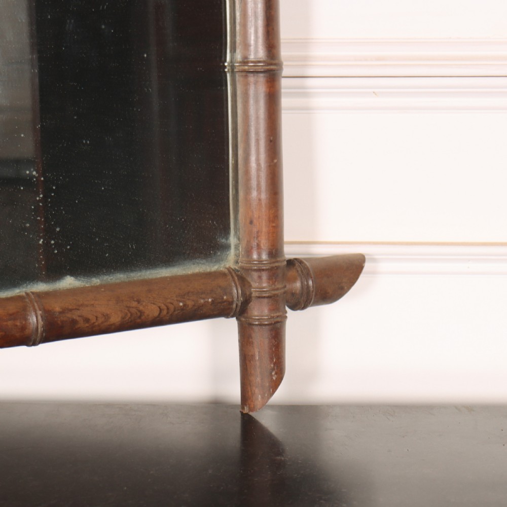 French Faux Bamboo Mirror View IV