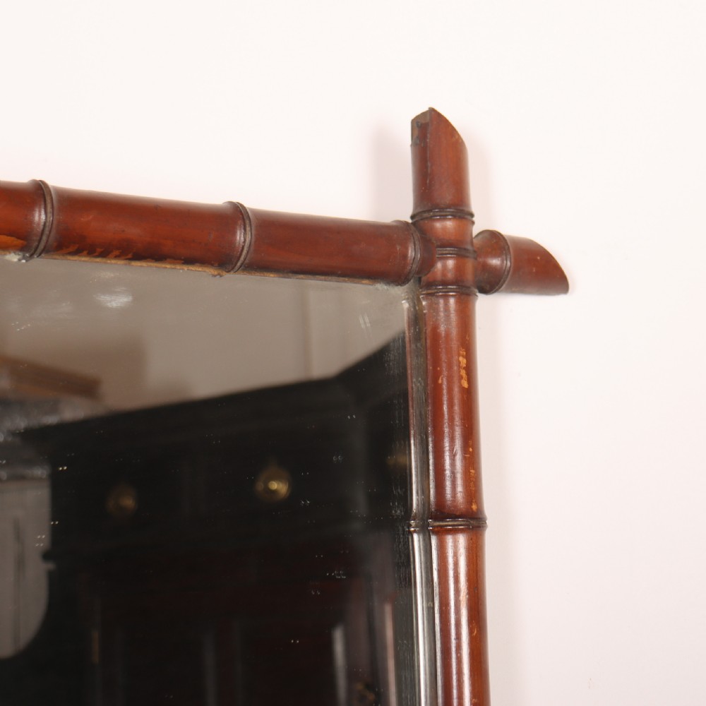 French Faux Bamboo Mirror View V
