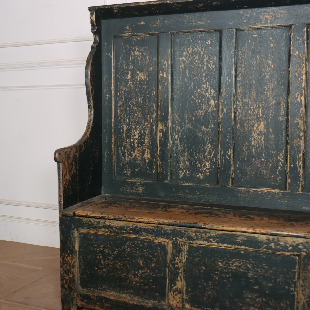 Welsh Painted Box Settle View II