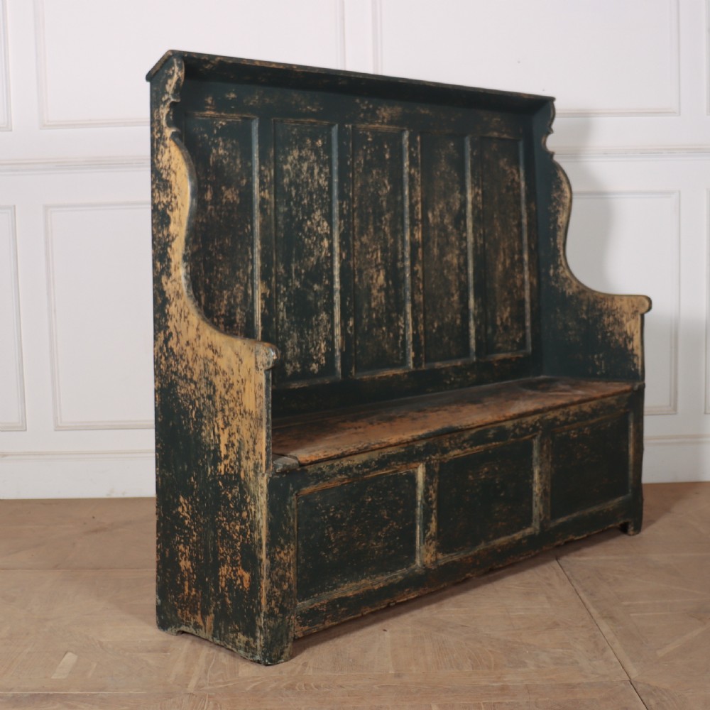 Welsh Painted Box Settle View IV