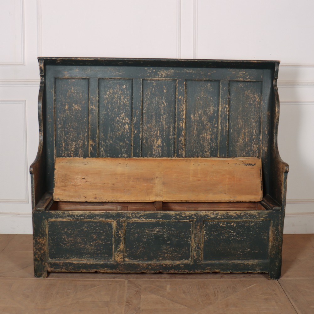 Welsh Painted Box Settle View VI
