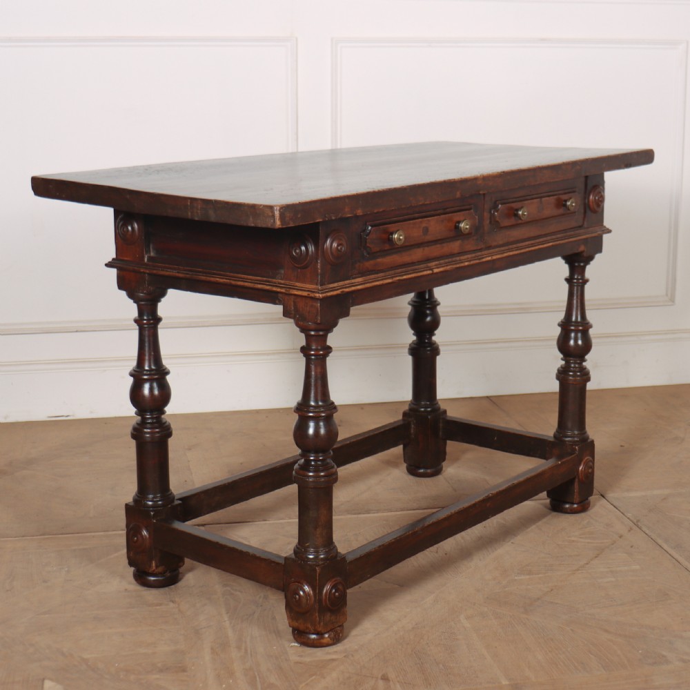 Italian Walnut Side Table View VI