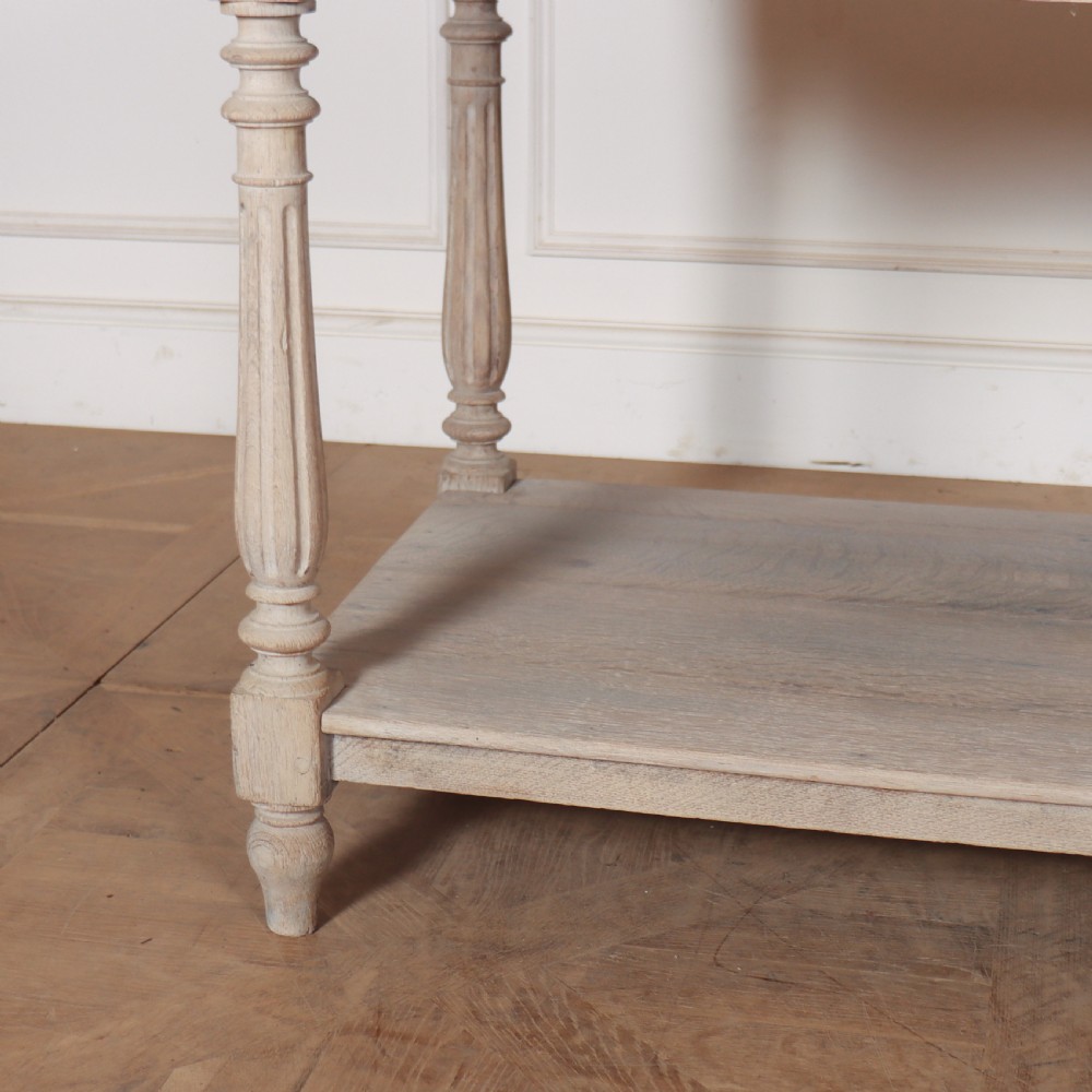French Bleached Oak Drapers Table View III