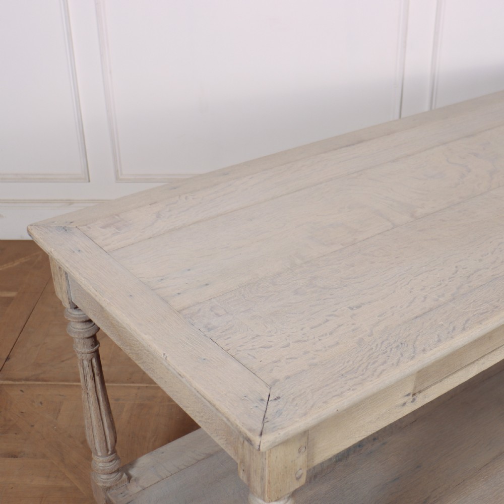 French Bleached Oak Drapers Table View VIII