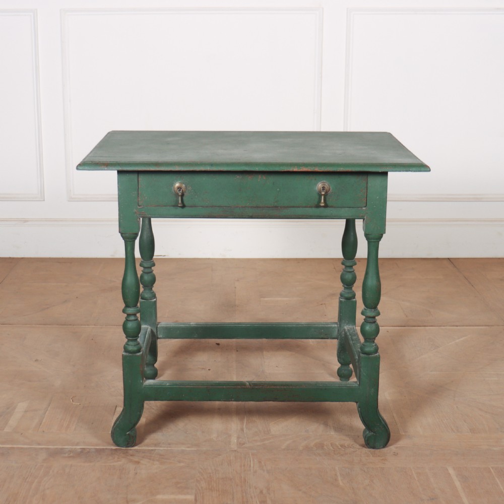 English Painted Oak Lamp Table