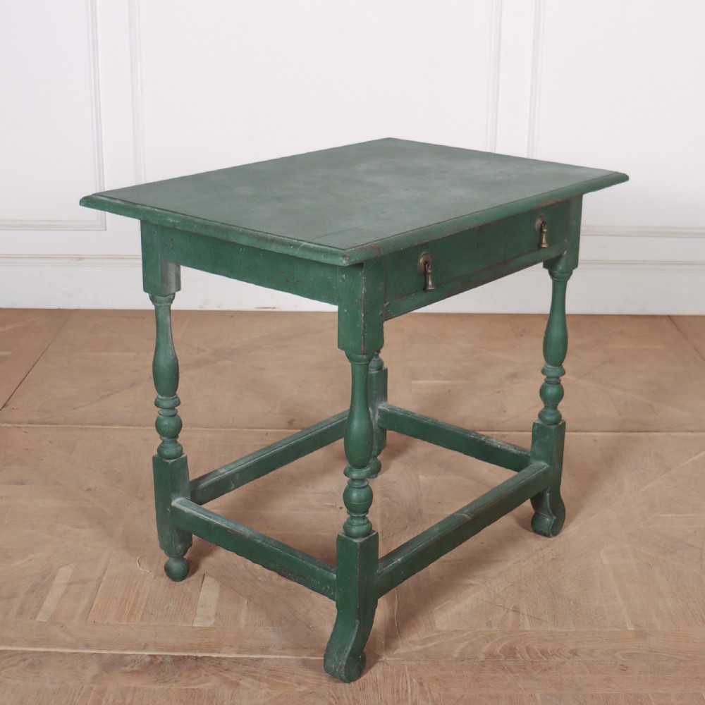 English Painted Oak Lamp Table View V