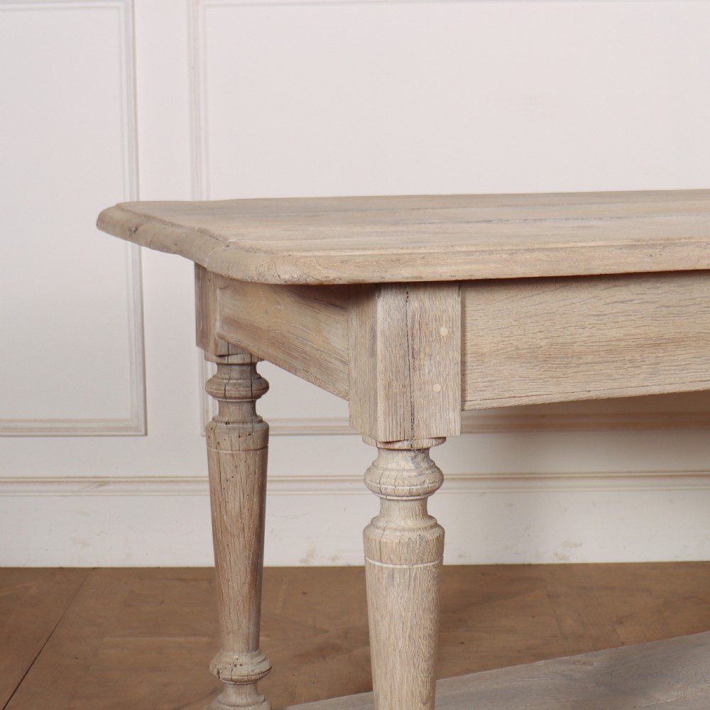 French Bleached Oak Drapers Table View II