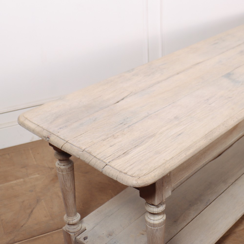 French Bleached Oak Drapers Table View VI