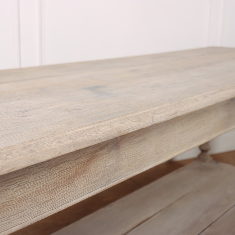 French Bleached Oak Drapers Table View VII