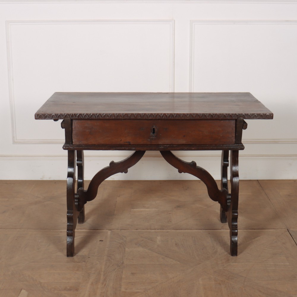 Italian Walnut Lamp Table