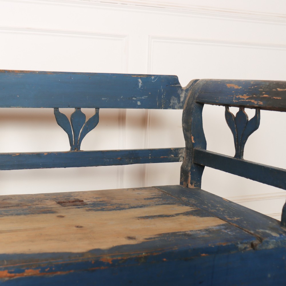 Original Painted Austrian Settle View VI