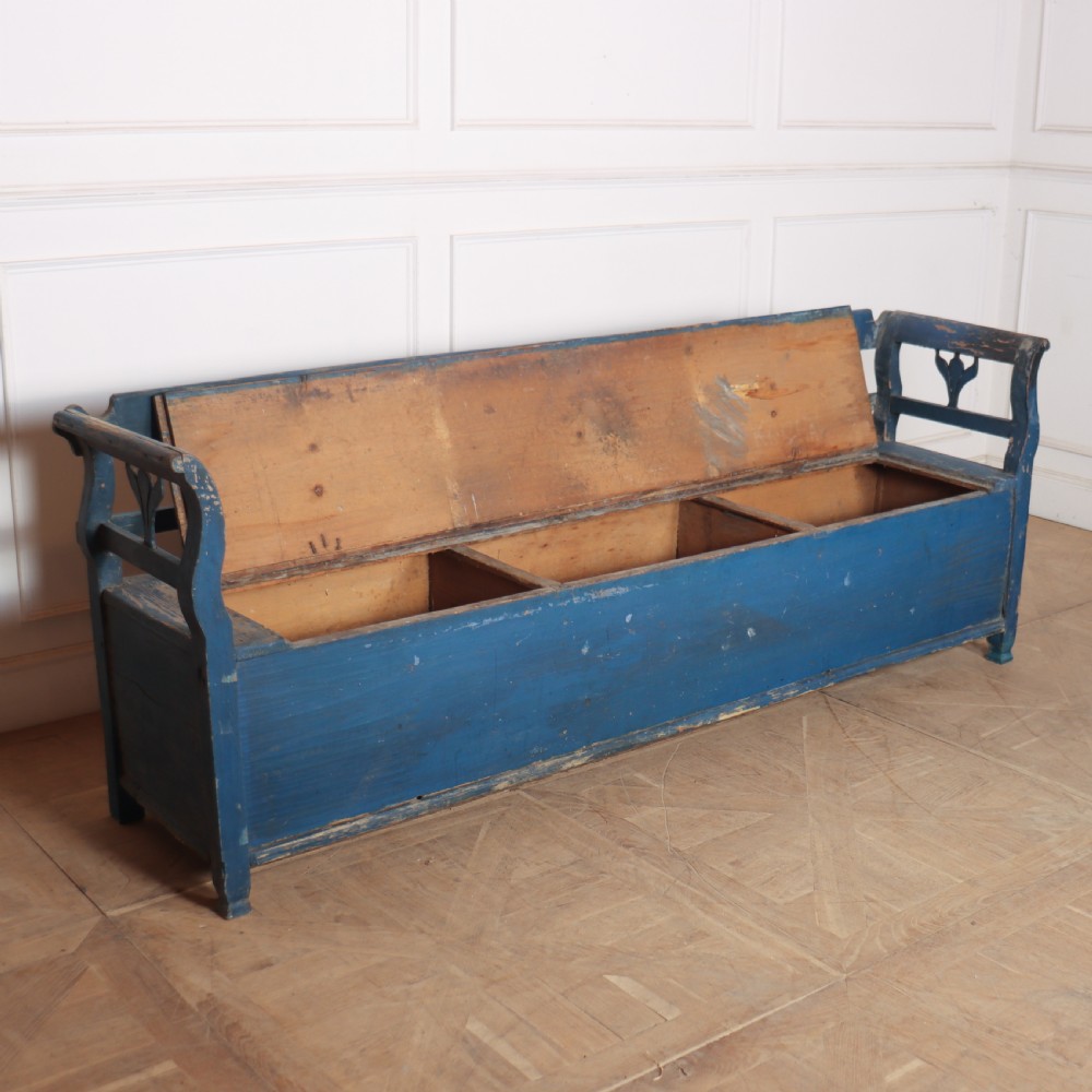 Original Painted Austrian Settle View VII