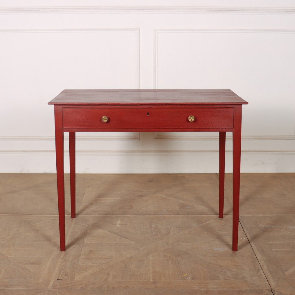 English Painted Lamp Table