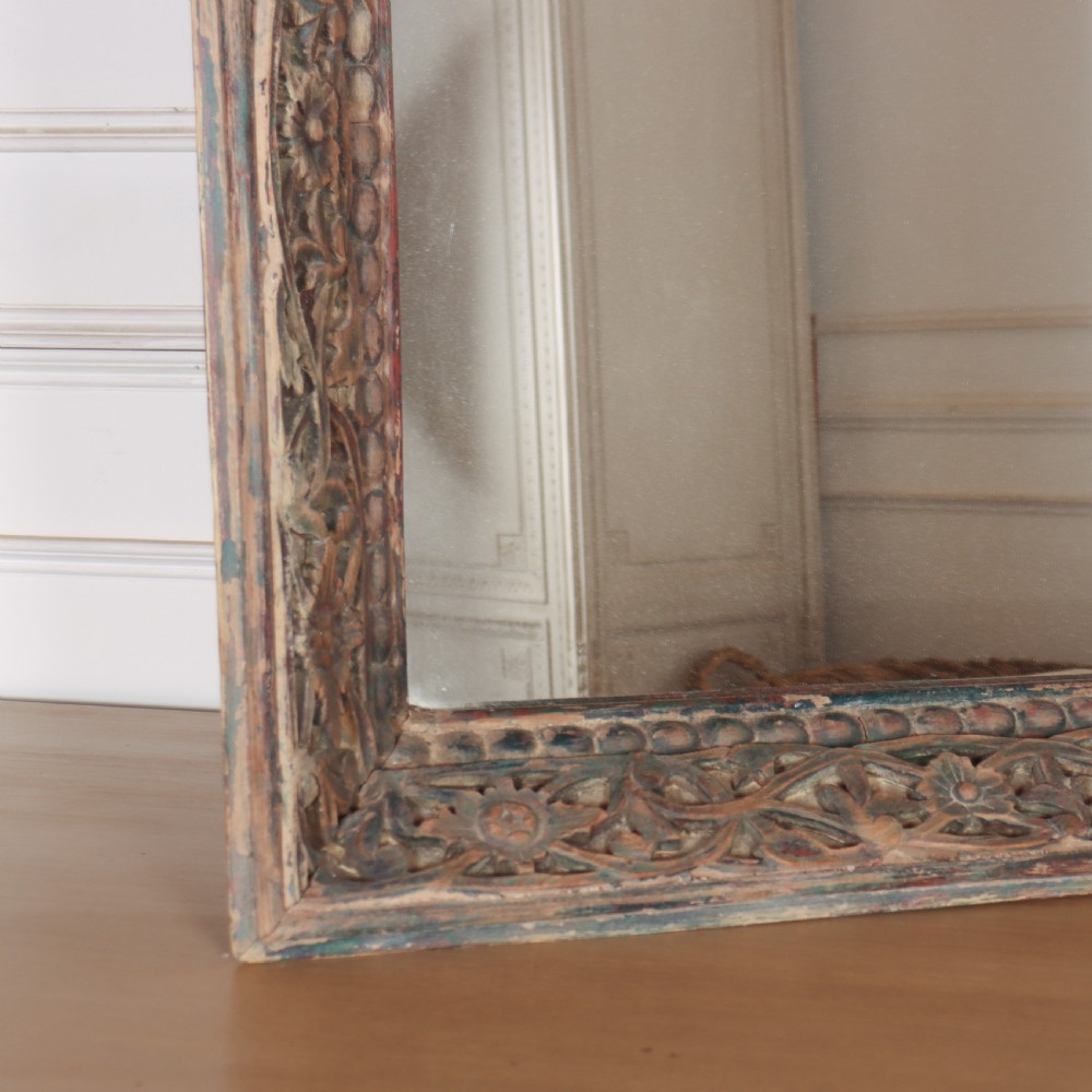 Pair of Large Painted Fretwork Mirrors View II
