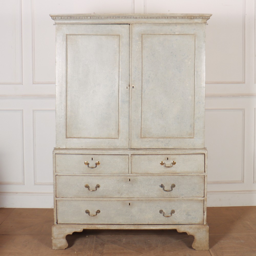 18th Century English Painted Cupboard