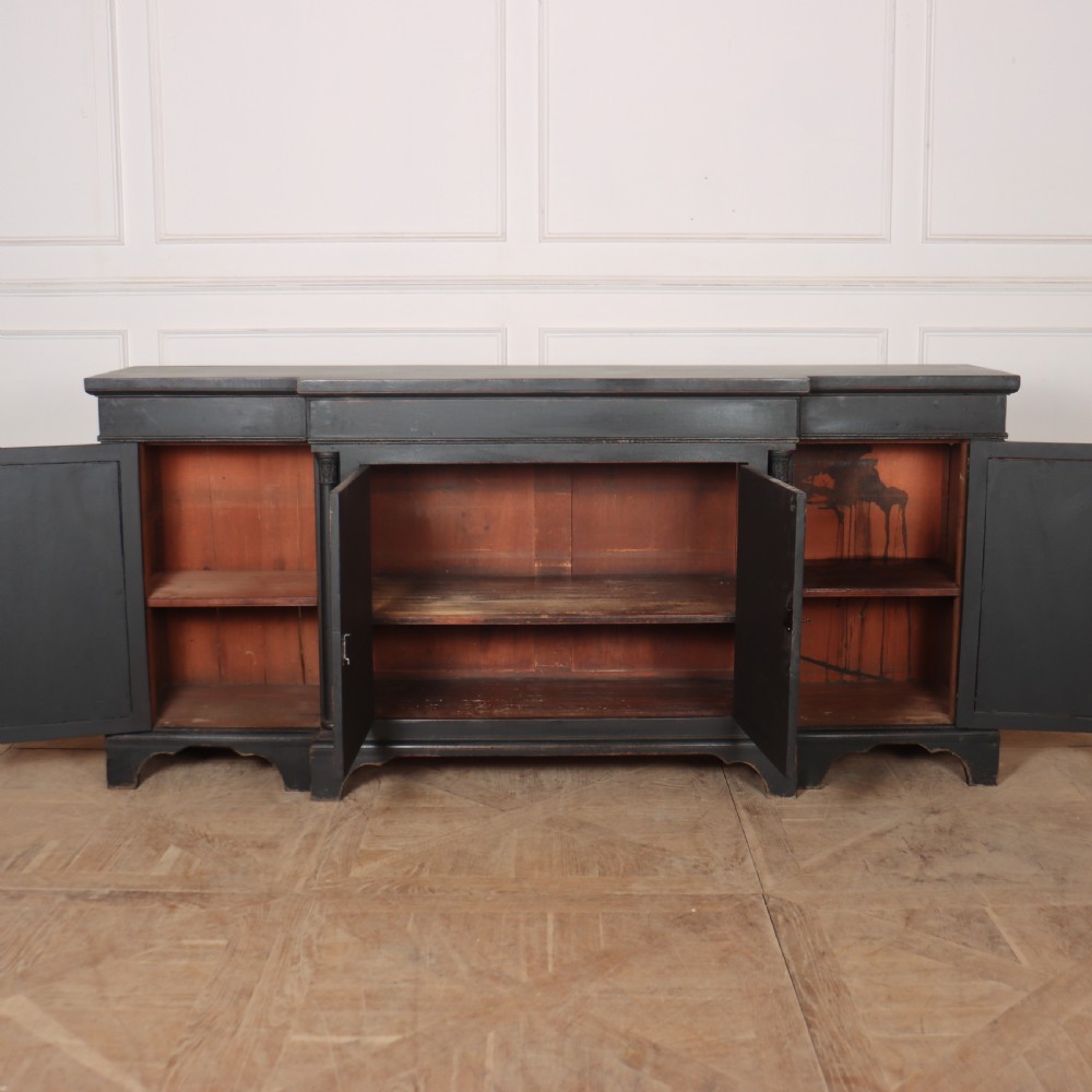 English Breakfront Dresser Base View VII