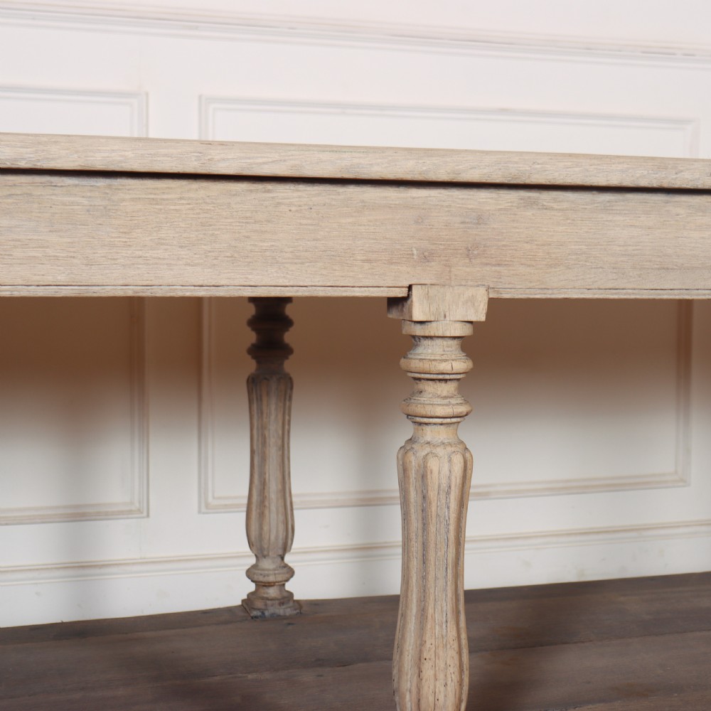 French Bleached Oak Drapers Table View VI