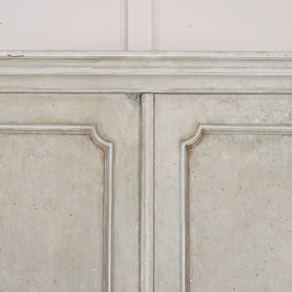 English Painted Linen Cupboard View II