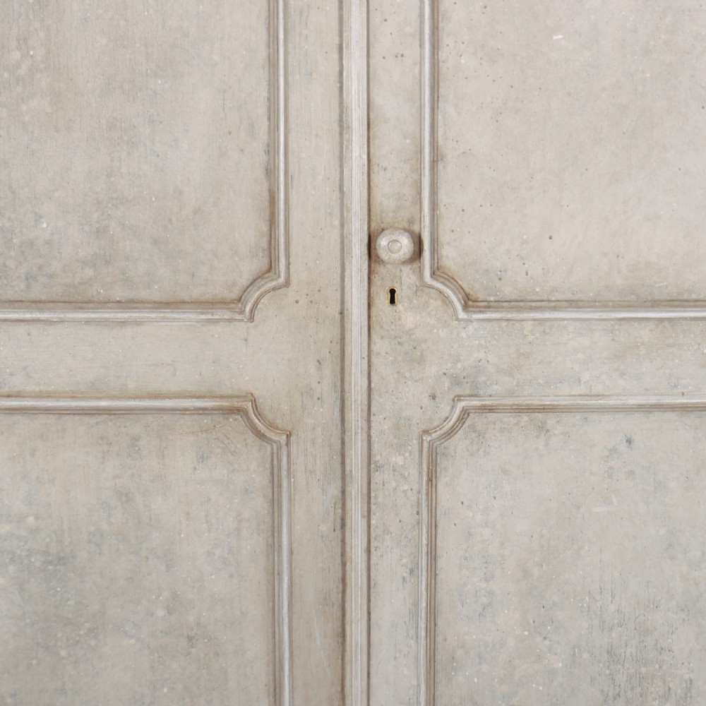 English Painted Linen Cupboard View III