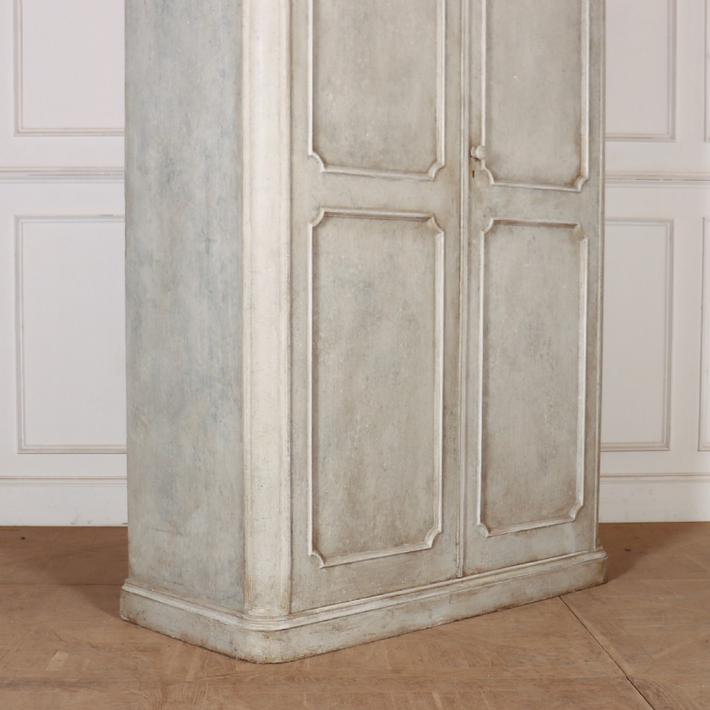 English Painted Linen Cupboard View IV