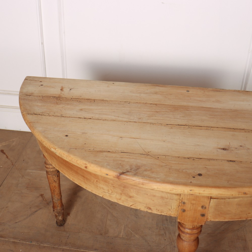Pair of Fruitwood Demi Lune Console Tables View IV
