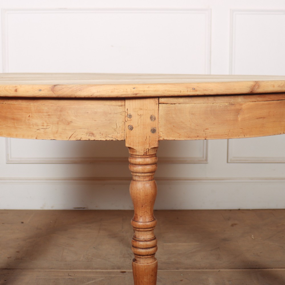 Pair of Fruitwood Demi Lune Console Tables View IX