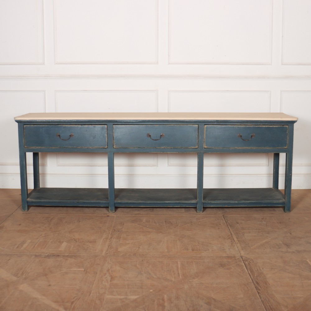 English Painted Potboard Dresser Base