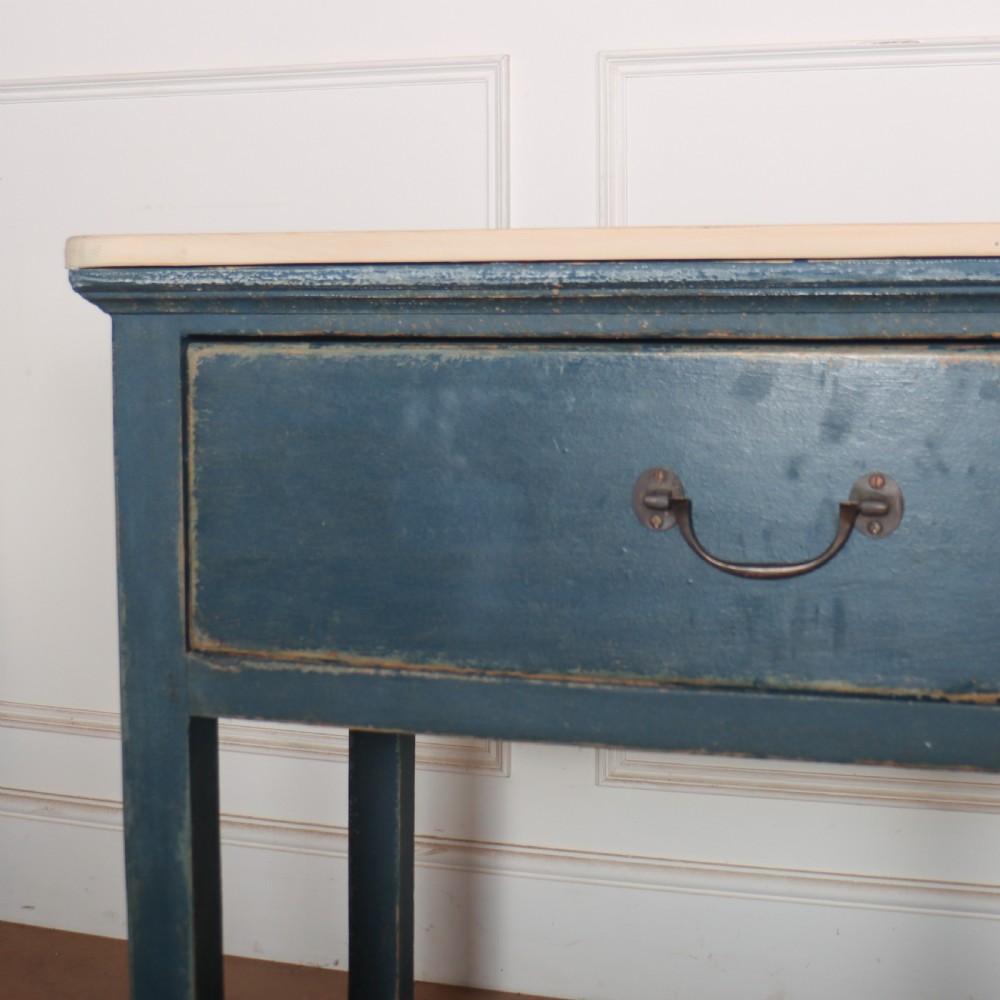 English Painted Potboard Dresser Base View VI