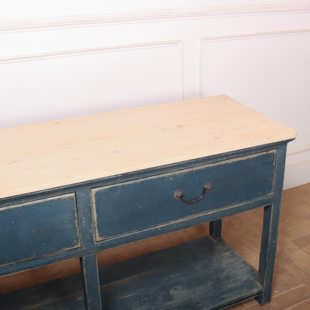 English Painted Potboard Dresser Base View VIII