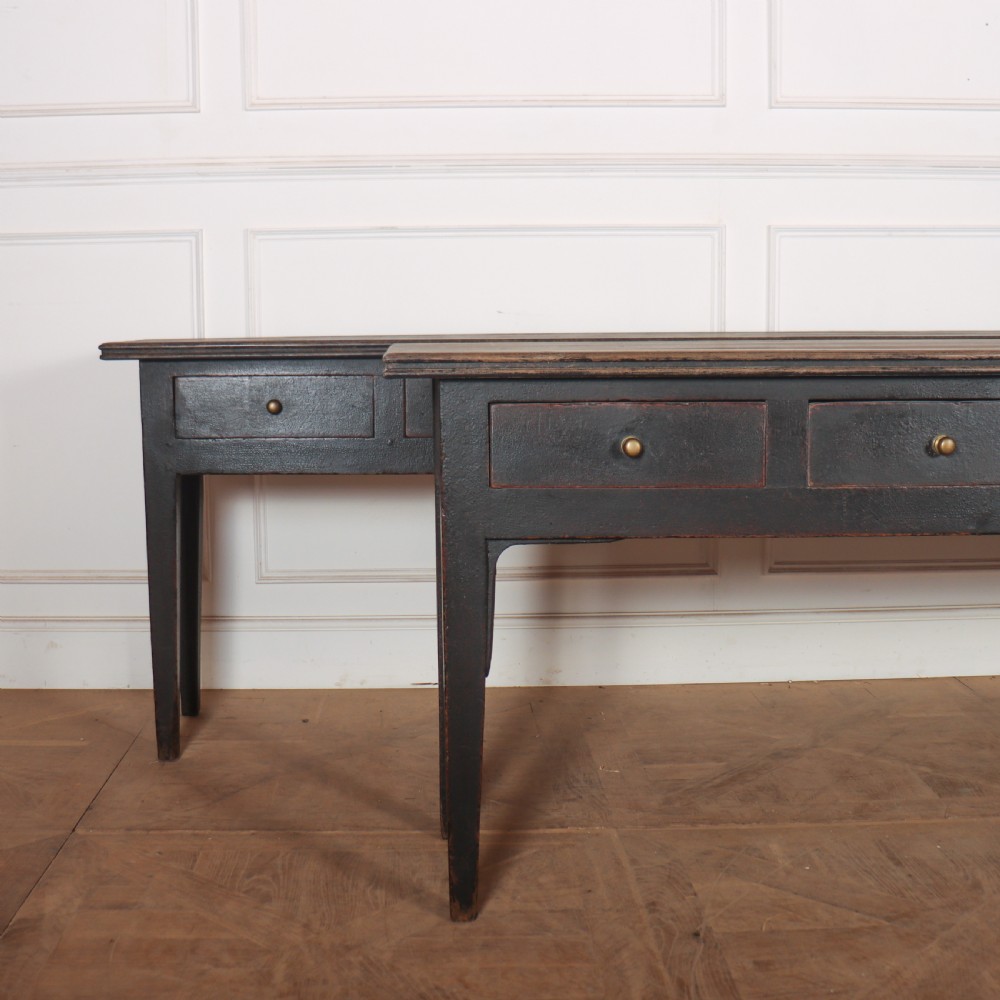 Pair of French Painted Servers View II