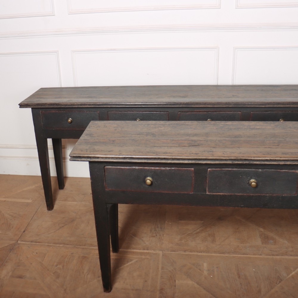 Pair of French Painted Servers View III