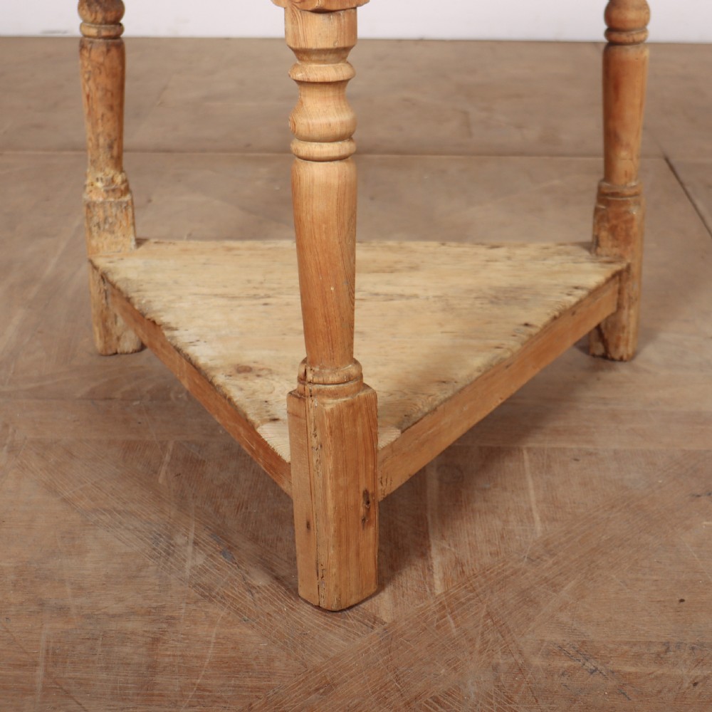 Scrubbed Pine Cricket Table View III
