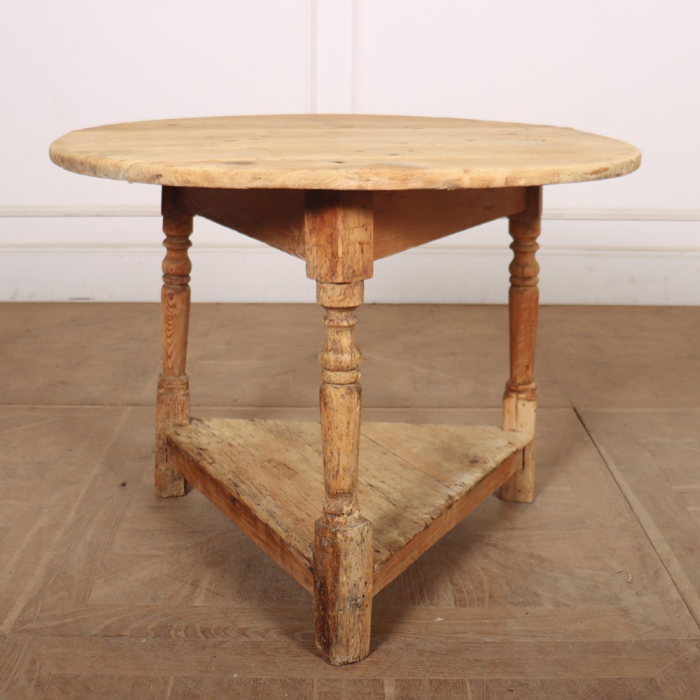 Scrubbed Pine Cricket Table View IV