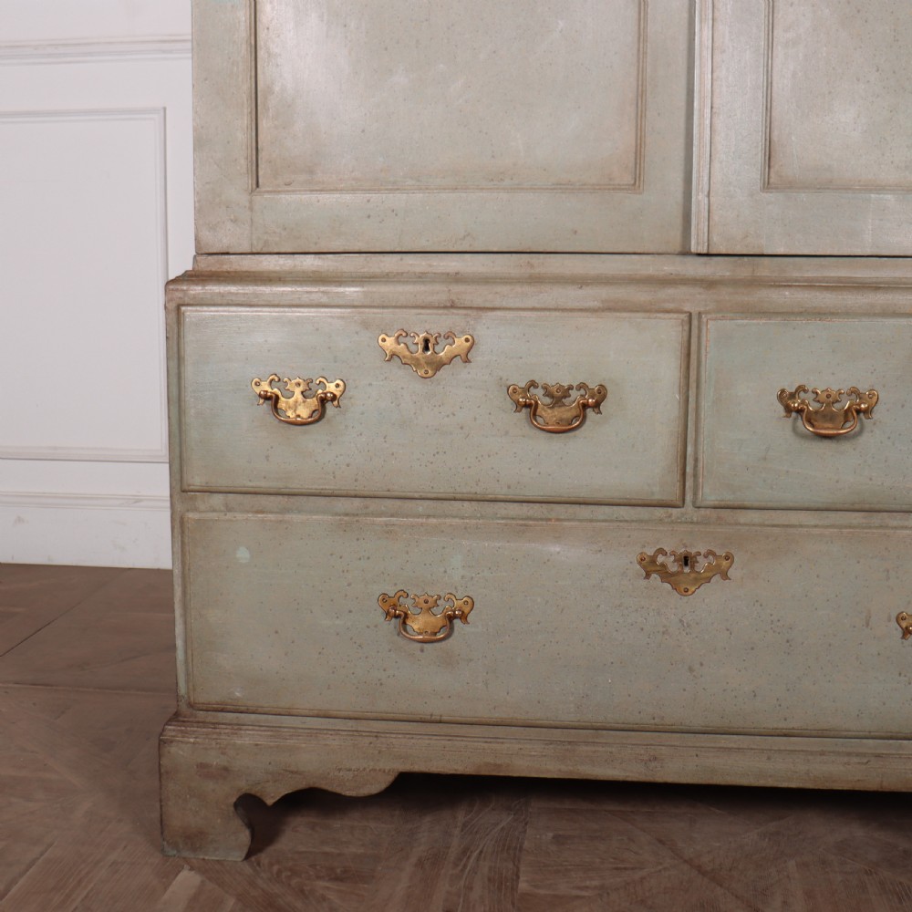 18th Century Painted Linen Cupboard View III