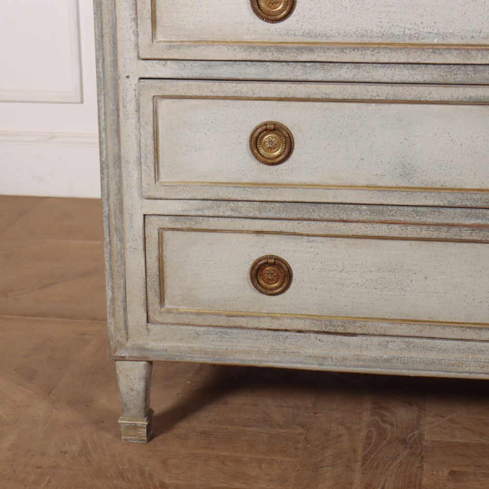 French Painted Marble Top Commode View II