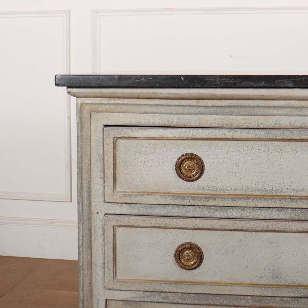 French Painted Marble Top Commode View III