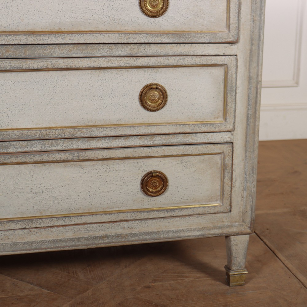 French Painted Marble Top Commode View V