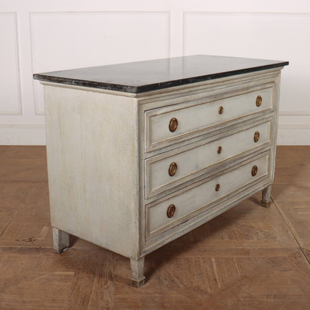 French Painted Marble Top Commode View VII