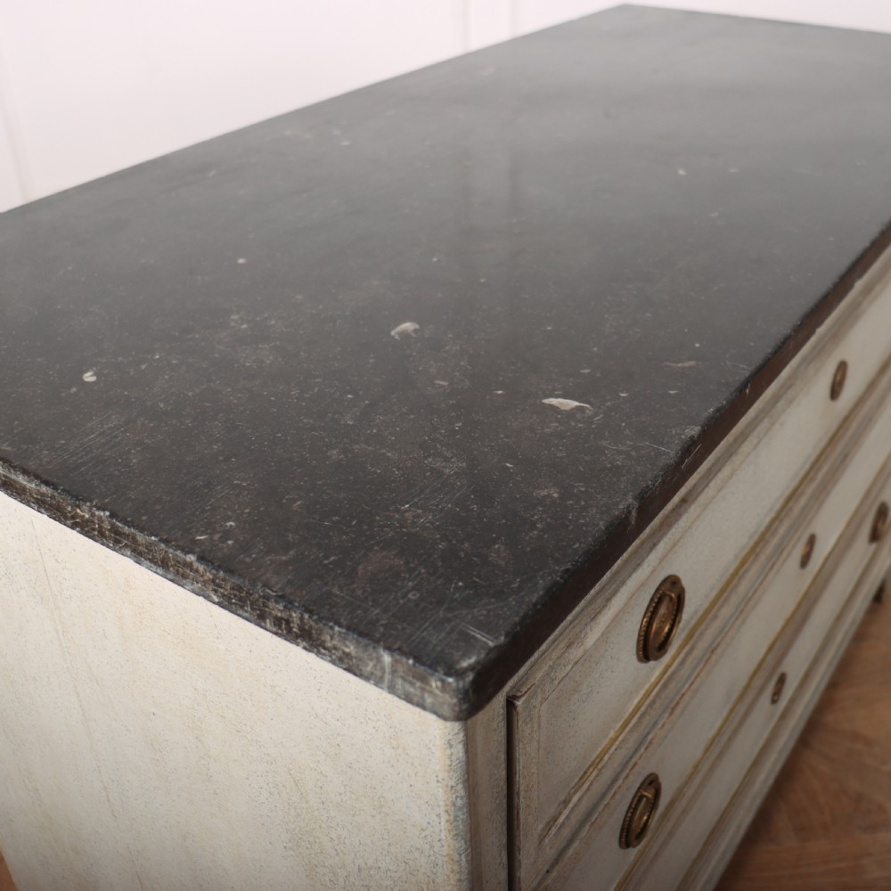 French Painted Marble Top Commode View VIII