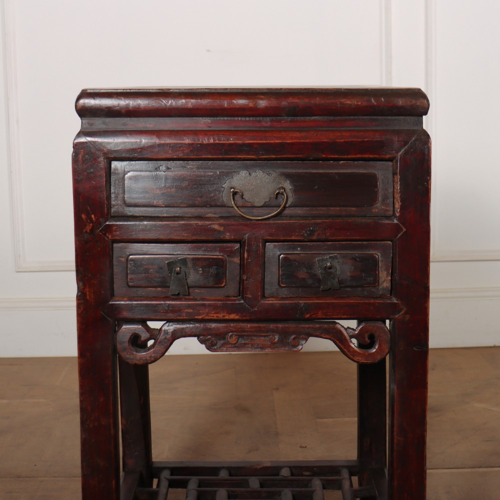 Pair of Chinese Bedside Tables View II