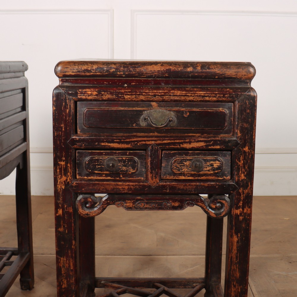 Pair of Chinese Bedside Tables View IV