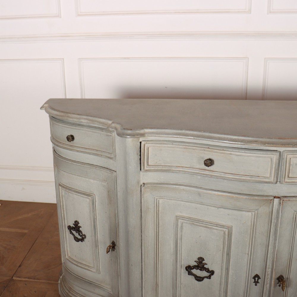 Italian Painted Serpentine Sideboard View II