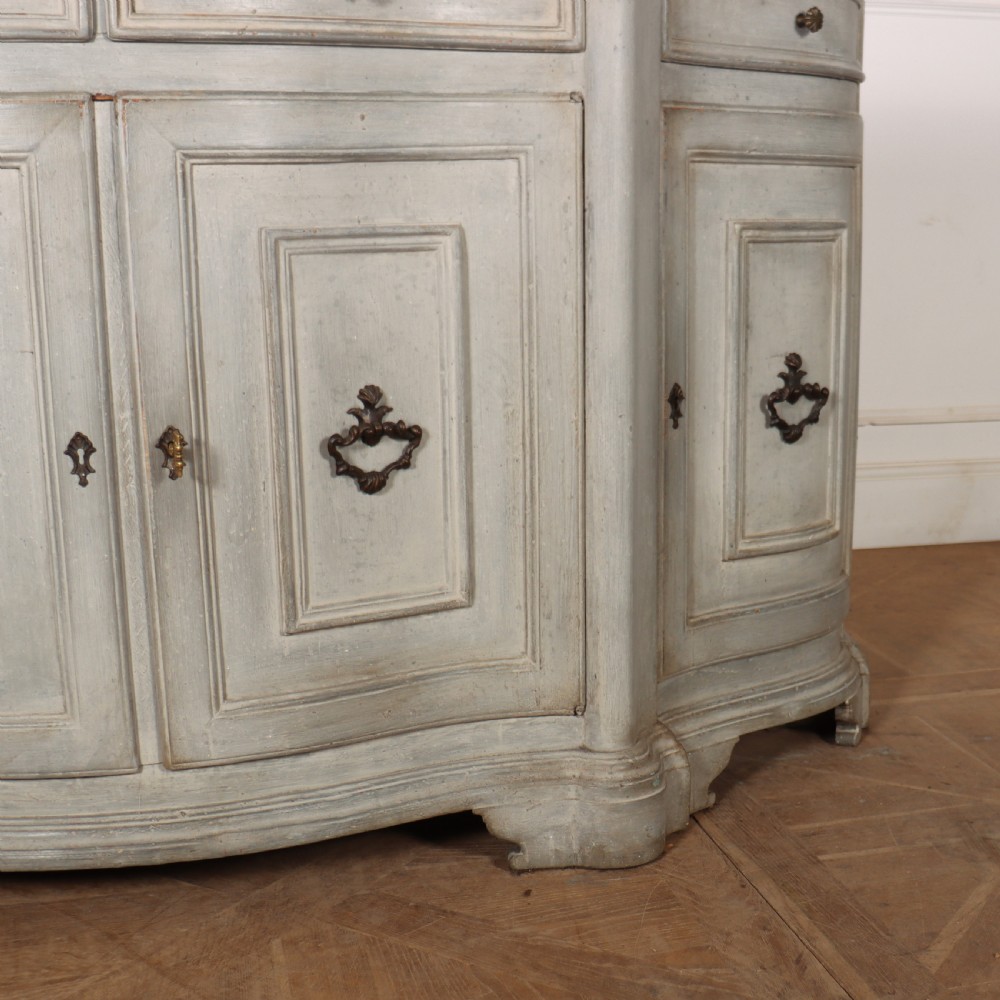 Italian Painted Serpentine Sideboard View IV
